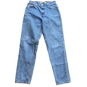 Levi's 550 Women's Jeans Sz 8 Long Relaxed Tapered Light Blue Denim Classic Fit